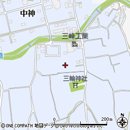 埼玉県入間市中神周辺の地図