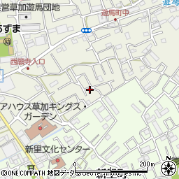 埼玉県草加市遊馬町1108-4周辺の地図