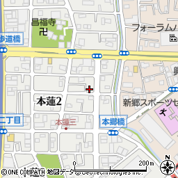 埼玉県川口市本蓮2丁目20周辺の地図