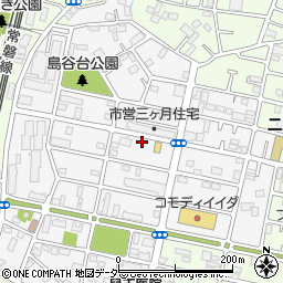 千葉県松戸市三ケ月1336周辺の地図