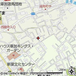 埼玉県草加市遊馬町1108-13周辺の地図