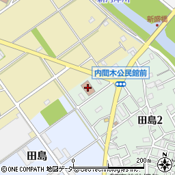 朝霞市内間木公民館図書室周辺の地図