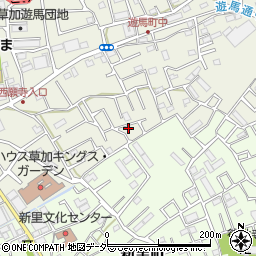 埼玉県草加市遊馬町1108周辺の地図