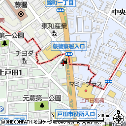 埼玉県戸田市上戸田1丁目1-2周辺の地図