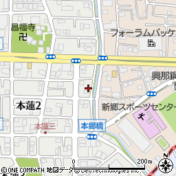 埼玉県川口市本蓮2丁目25周辺の地図