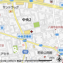 埼玉県八潮市中央2丁目13周辺の地図