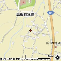 山梨県北杜市高根町箕輪2627周辺の地図