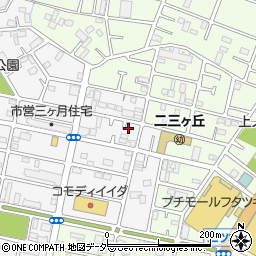 千葉県松戸市三ケ月1387周辺の地図