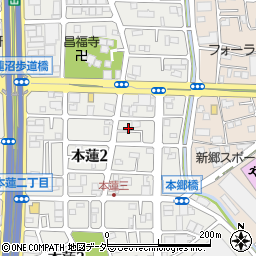 埼玉県川口市本蓮2丁目20-20周辺の地図