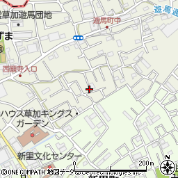 埼玉県草加市遊馬町1108-8周辺の地図