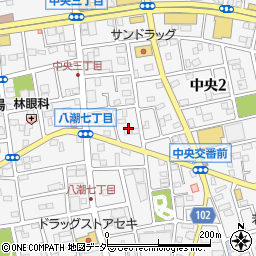 埼玉県八潮市中央2丁目29周辺の地図