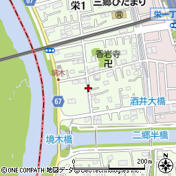 埼玉県三郷市栄1丁目周辺の地図