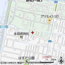 千葉県松戸市新松戸南3丁目341周辺の地図