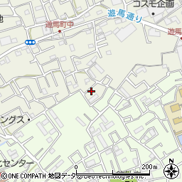 埼玉県草加市遊馬町1145-14周辺の地図
