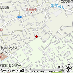 埼玉県草加市遊馬町1140-1周辺の地図