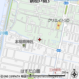 千葉県松戸市新松戸南3丁目345周辺の地図