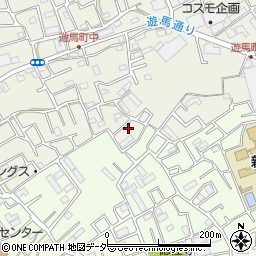 埼玉県草加市遊馬町1145-17周辺の地図