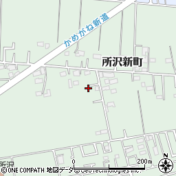 埼玉県所沢市所沢新町2462-20周辺の地図