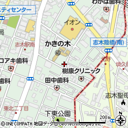 埼玉県新座市東北2丁目周辺の地図