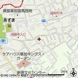 埼玉県草加市遊馬町1113周辺の地図