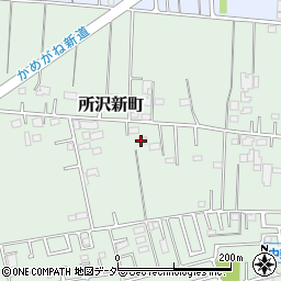 埼玉県所沢市所沢新町2572周辺の地図