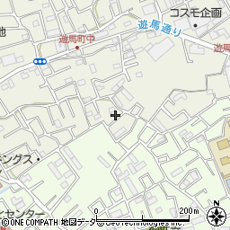 埼玉県草加市遊馬町1145-4周辺の地図
