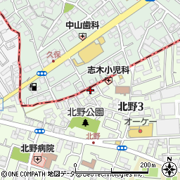 日本キリスト改革派　新座志木教会周辺の地図