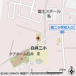 千葉県白井市中166周辺の地図