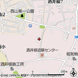千葉県柏市酒井根657-7周辺の地図