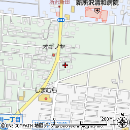 埼玉県所沢市所沢新町2544周辺の地図