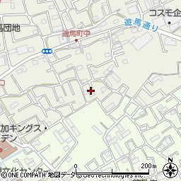 埼玉県草加市遊馬町1143-5周辺の地図