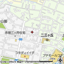 千葉県松戸市三ケ月1377周辺の地図
