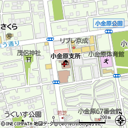 松戸市　小金原老人福祉センター周辺の地図