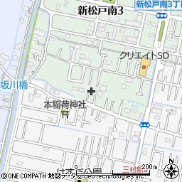 千葉県松戸市新松戸南3丁目327周辺の地図