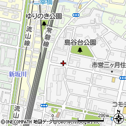 千葉県松戸市三ケ月1262周辺の地図