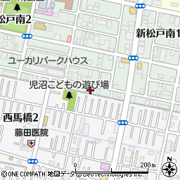 グランベル新松戸周辺の地図