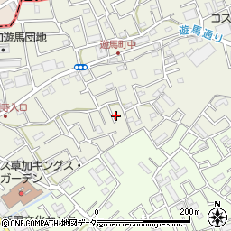 埼玉県草加市遊馬町1127周辺の地図