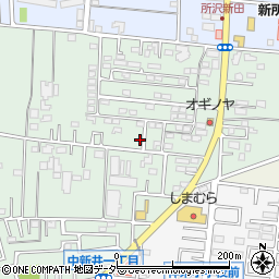 埼玉県所沢市所沢新町2517周辺の地図