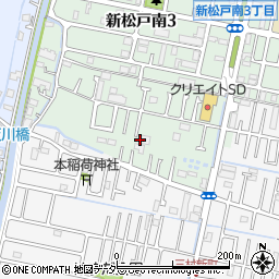 千葉県松戸市新松戸南3丁目276周辺の地図