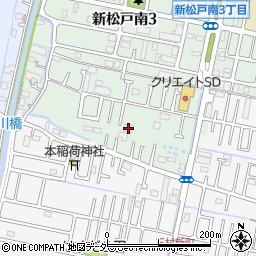 千葉県松戸市新松戸南3丁目266周辺の地図