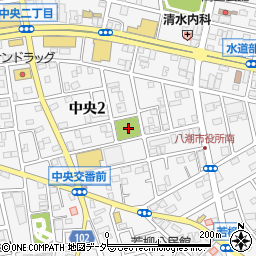 埼玉県八潮市中央2丁目14周辺の地図