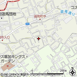 埼玉県草加市遊馬町1127-4周辺の地図