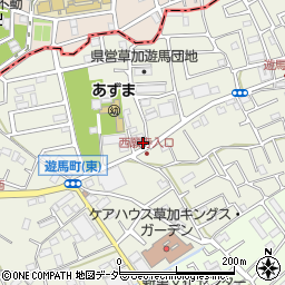 埼玉県草加市遊馬町532-4周辺の地図