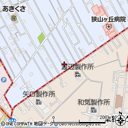 埼玉県狭山市水野1210周辺の地図