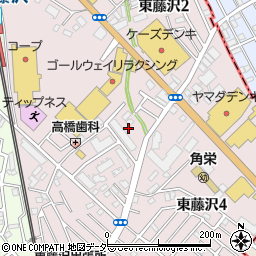 埼玉県入間市東藤沢周辺の地図