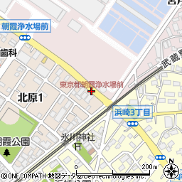 東京都朝霞浄水場前周辺の地図