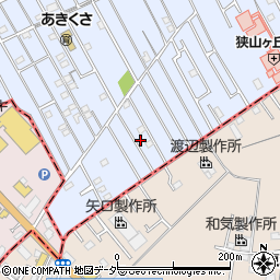 埼玉県狭山市水野1224周辺の地図