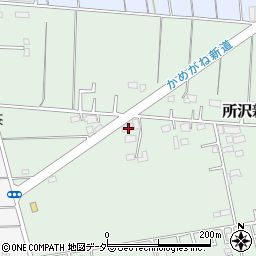 埼玉県所沢市所沢新町2466-1周辺の地図