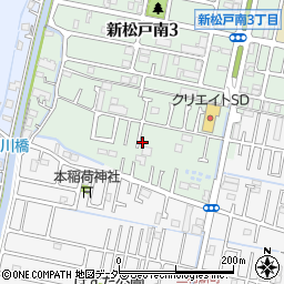 千葉県松戸市新松戸南3丁目275周辺の地図