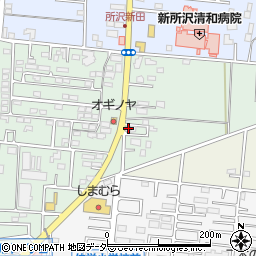 埼玉県所沢市所沢新町2543-5周辺の地図